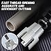 2PCS Integrated Internal & External Pipe Threading Tool, Pipe Thread Cutting Tool, 1/2'' 3/4'' Electric Drill Compatible PVC & Plastic Pipe Threader Kit for Home Repair (1/2