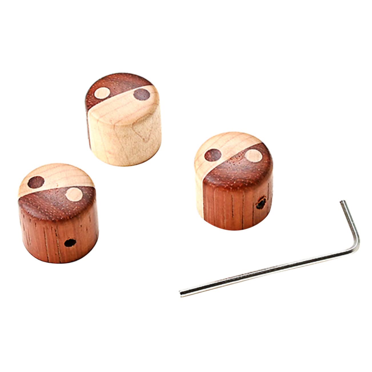 HEMOTON 12piezas Perillas De Control De De Madera Para Guitarra Eléctrica Reemplazo De Pomo De Potenciómetro Accesorios Para Eléctricas y Prácticas