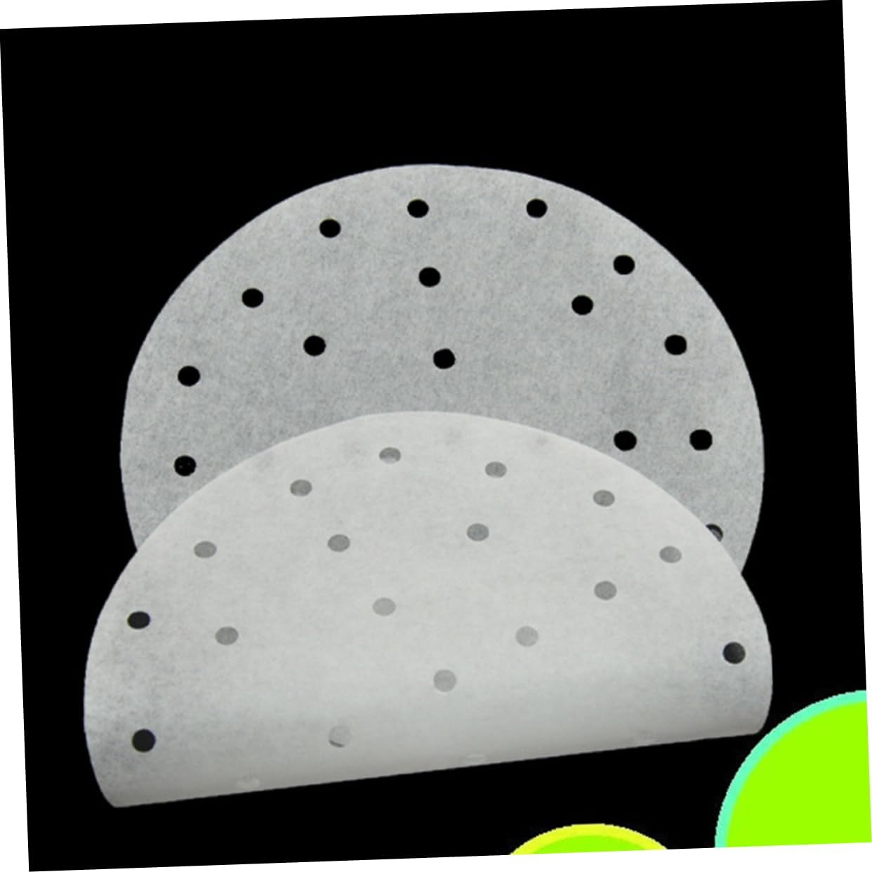 Zerodeko 100Pcs Round Parchment Steamer Paper Liners Non Stick Cooking Paper for Air Fryer and Steaming Basket for Vegetables Dim Sum and Rice Sticking Easy