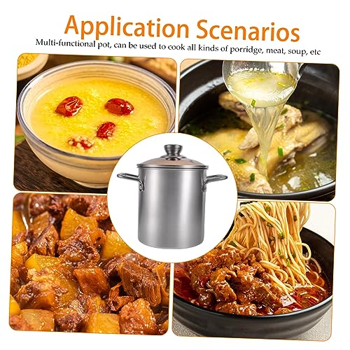 SWOOMEY 1 Satz Amphore aus Edelstahl Brattopf mit Sieb Servierkorb für französische edelstahl fritteuse pfannensets wok Friteuse Körbe mit Griffen Frittierkorb mit Griff Rostfreier Stahl – Bild 4