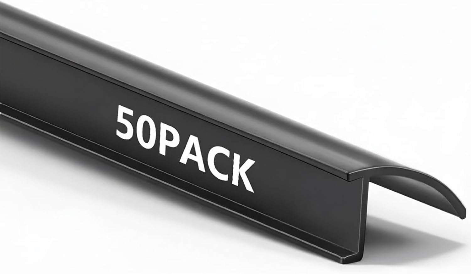 50 Pack Window Glazing Bead 72" x 1/2" x 9/32" Snap in Vinyl Window Glazing Bead Frame Seal Snap Vinyl Trim Weather Resistant for Home Residential Commercial Use, Black