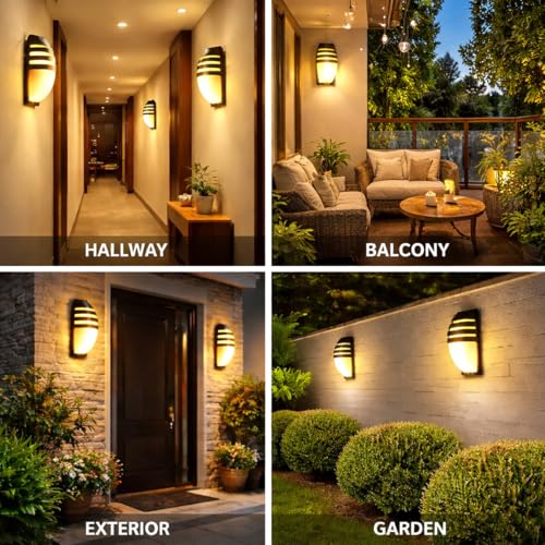 Image of NW 15W Rainbow Wall Lamp | Wall Lights for Wall Decor | Fancy Lights for Wall | Home Decor Items for Living Room | Antique Home Decor | Light Color - Warm White (Pack of 7)