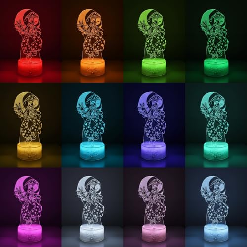 Lámpara LED Ilusión 3D con Control Remoto Moondrop miniatura 3