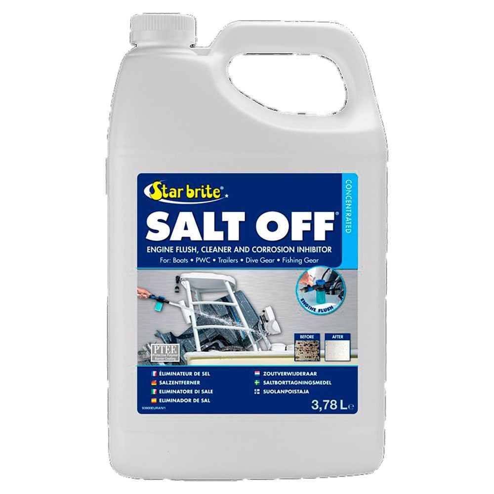 STAR BRITE Salt Off Concentrate | Éliminateur de sel | Rinçage Moteur, nettoyant et inhibiteur de Corrosion