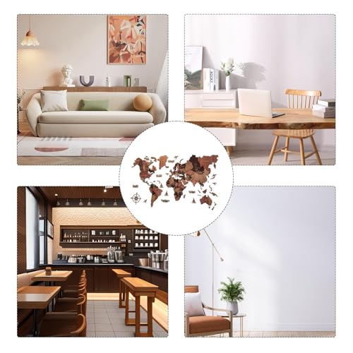 Tarjeta de viaje 3D de madera para decorar el salón de tu apartamento o hogar 5