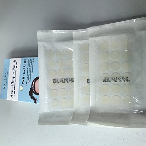 Pimple Master Patch 120Count Hydrocolloid Bandages Acne Spot Treatment Absorbing Zit Cover Healing Dots by UNGLINGA, Drug-free Non-drying, 12mm