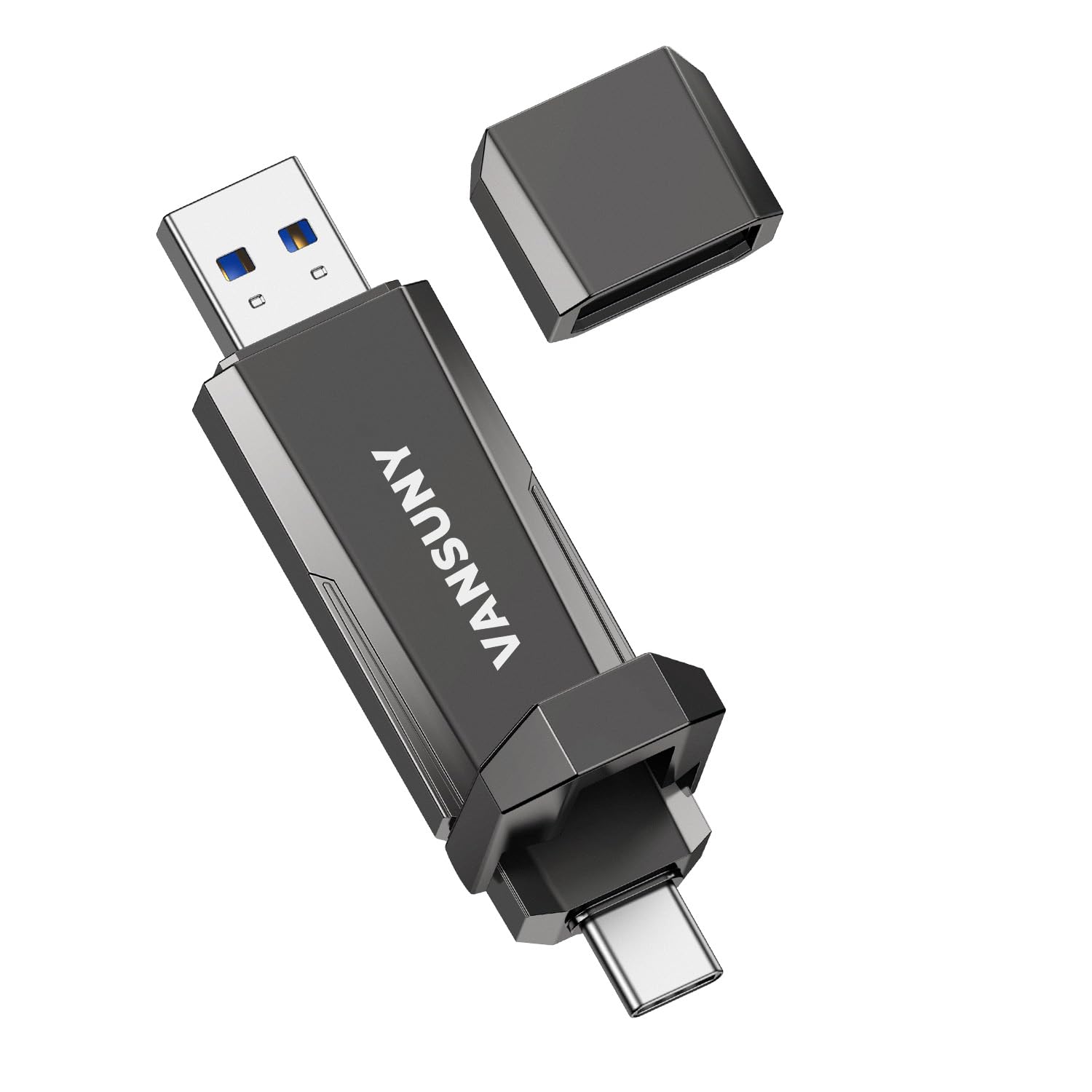 Vansuny SSD Esterno 1TB, Chiavetta USB 3.2 Gen 2 Pen Drive fino a 1000 MB/s, Memoria Esterna USB-C + USB-A per Smartphone, PC, Portatile, Mac, PS5