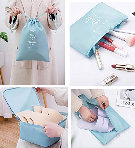 Belsmi 9 pakzakken met schoenenvak voor bagage met compressiecompressiecompressie - Image 7