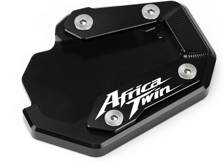 Motorcycle Side Stand Extension Kickstand Plate Compatible With H.onda CRF1100L Africa Twin Adventure Sports/DCT 2020-2025 2026 | Foot Pad Support CRF 1100L CRF1100 L Accessories (black)
