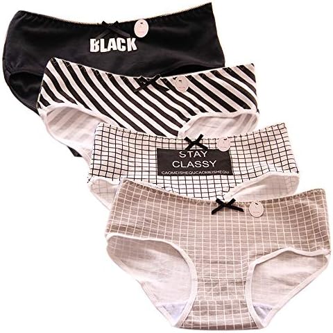 RosaObsta Big Girls Teenager Girls Underwear Soft Brief Hipster Panties Cotton Breathable Bikini Knickers Girls Gift Pack with Box Cover