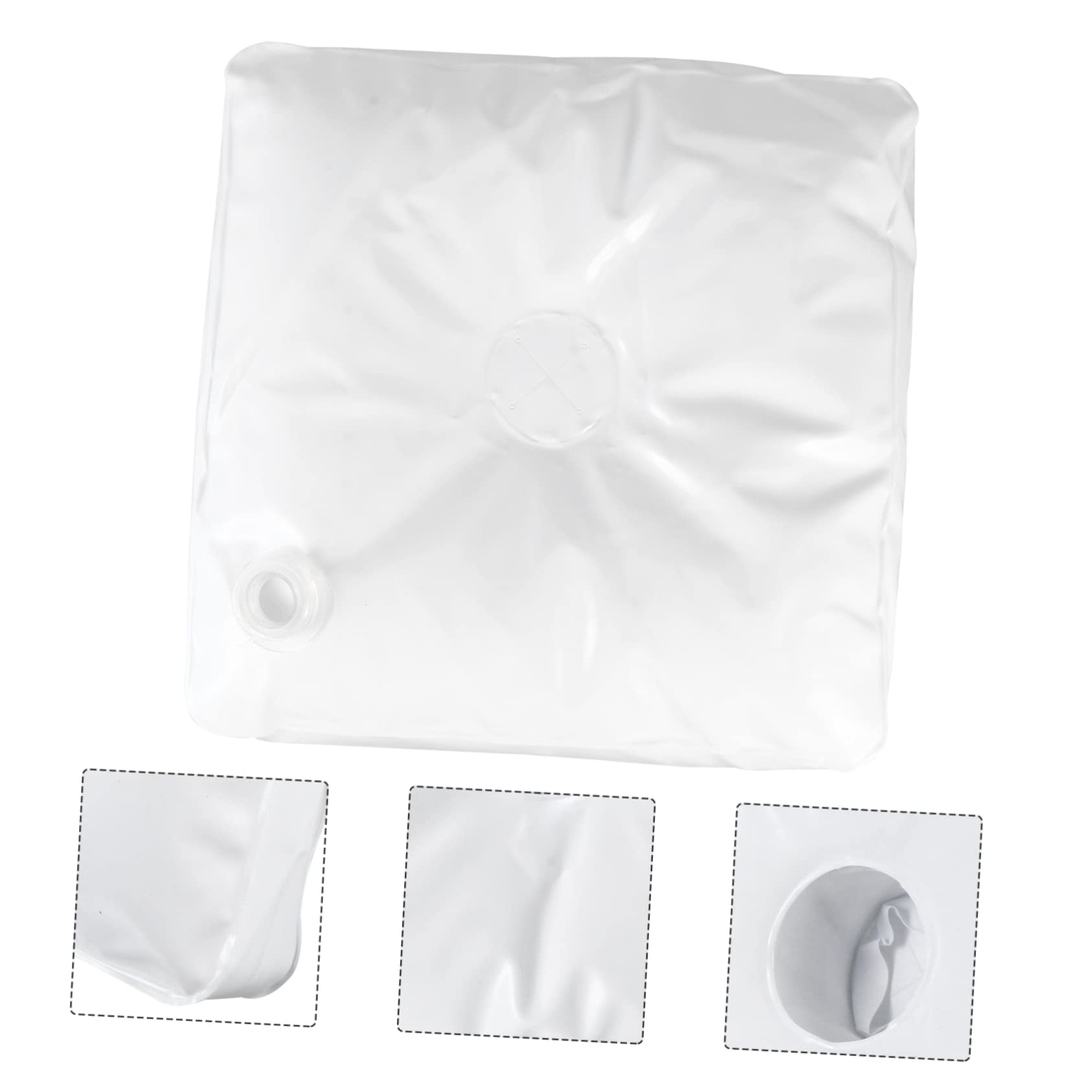 OFFSCH 1pc Sun Umbrella Water Bag Umbrella Accessories Umbrella Weights Sandbags Heavy Duty Umbrella Base Accessories Windproof Water Bag Pillar Base White PVC Beach Weight Bag