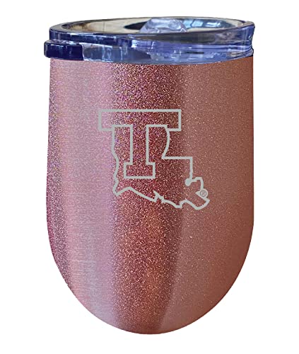 R and R Imports Louisiana Tech Bulldogs 12oz Laser Etched Insulated Wine Stainless Steel Tumbler Officially Licensed Collegiate Product