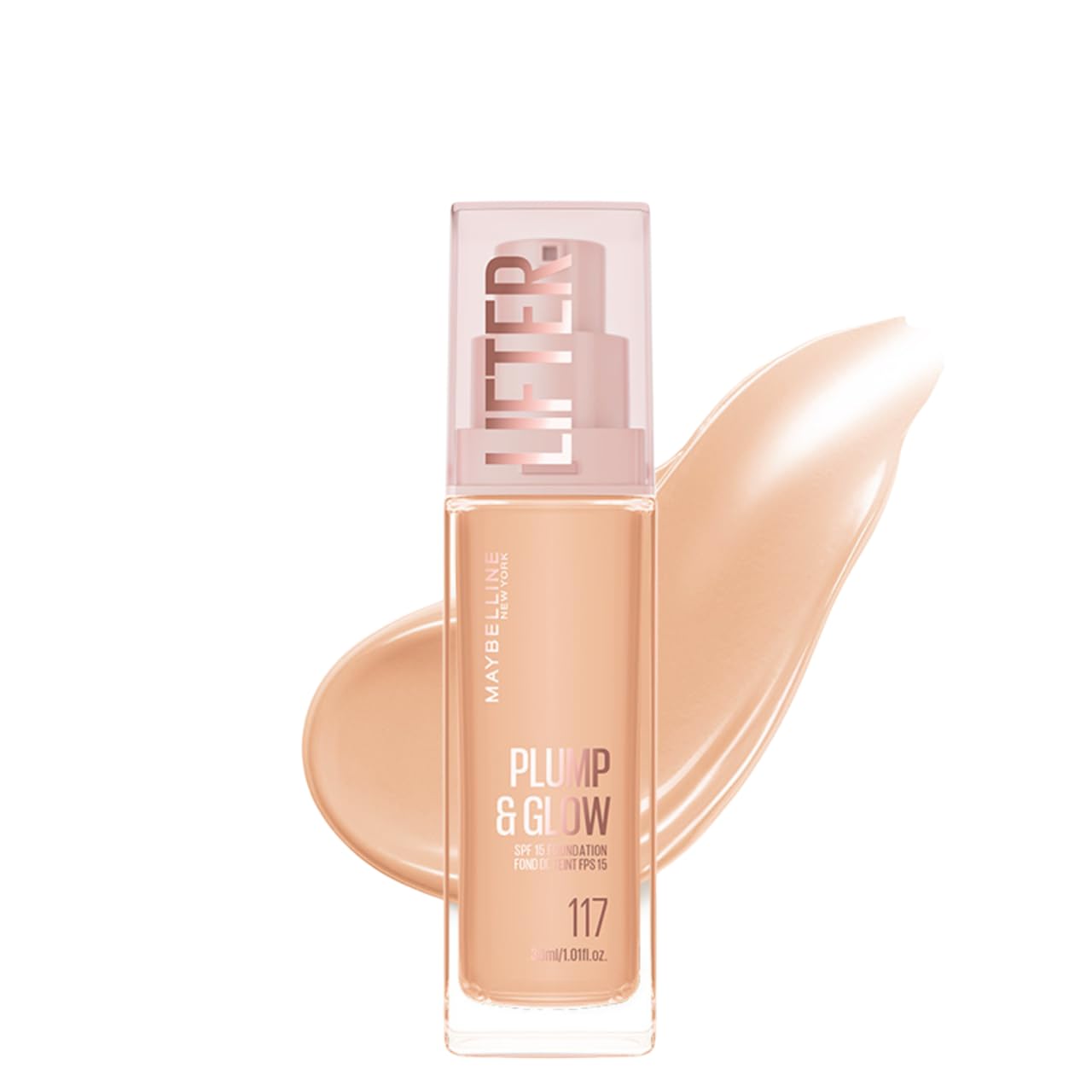 Maybelline New York Lifter Niasinamid ve Hyalüronik Asit İçeren Aydınlatan Fondöten - 117