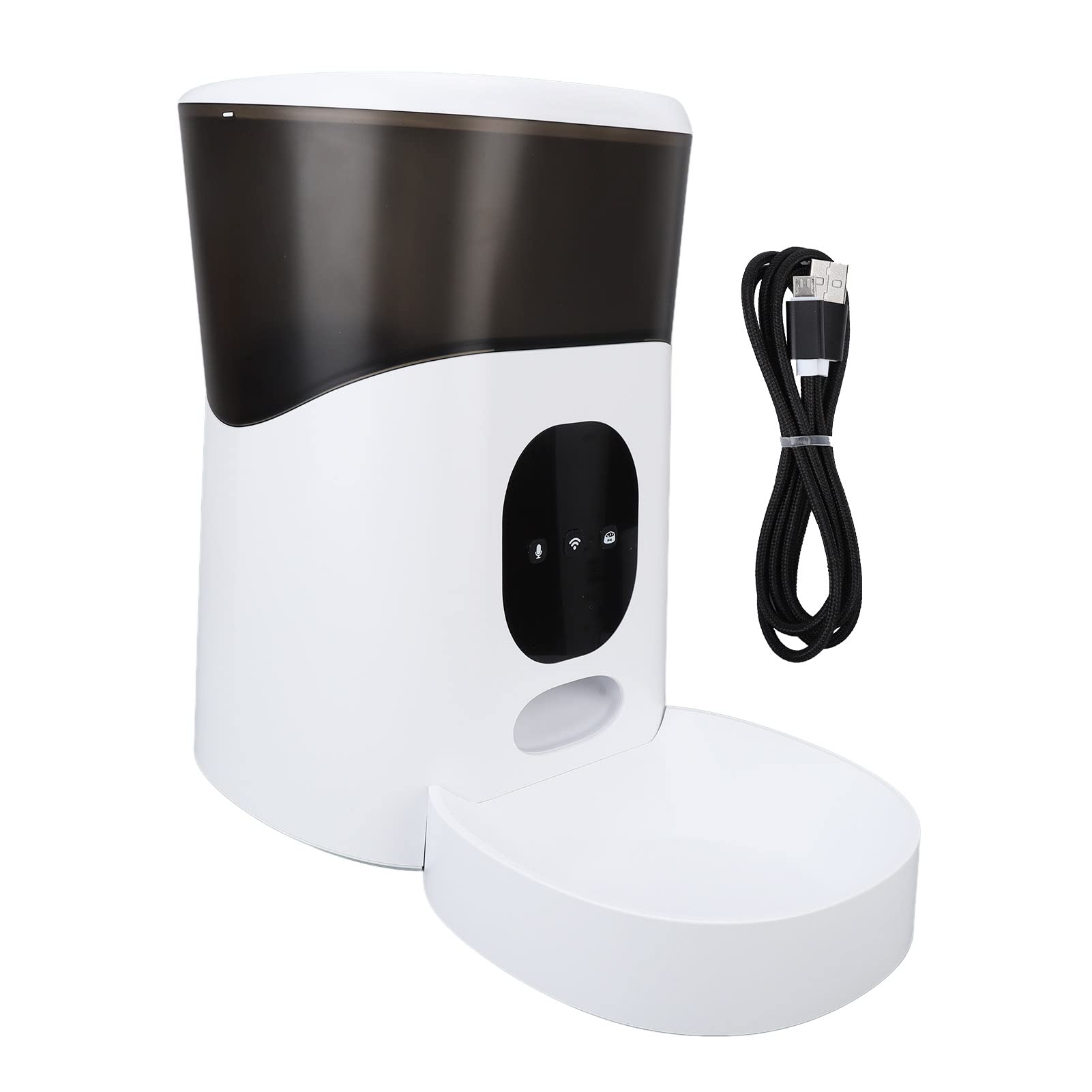 Alimentador Automático para Mascotas, Dispensador de Comida para Perros de 5 litros con Temporizador, Grabadora de Voz Interactiva, Alimentador Automático para Perros,