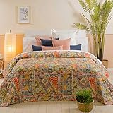 Sancarlos Hakan Colcha bouti, Naranja, Cama de 150