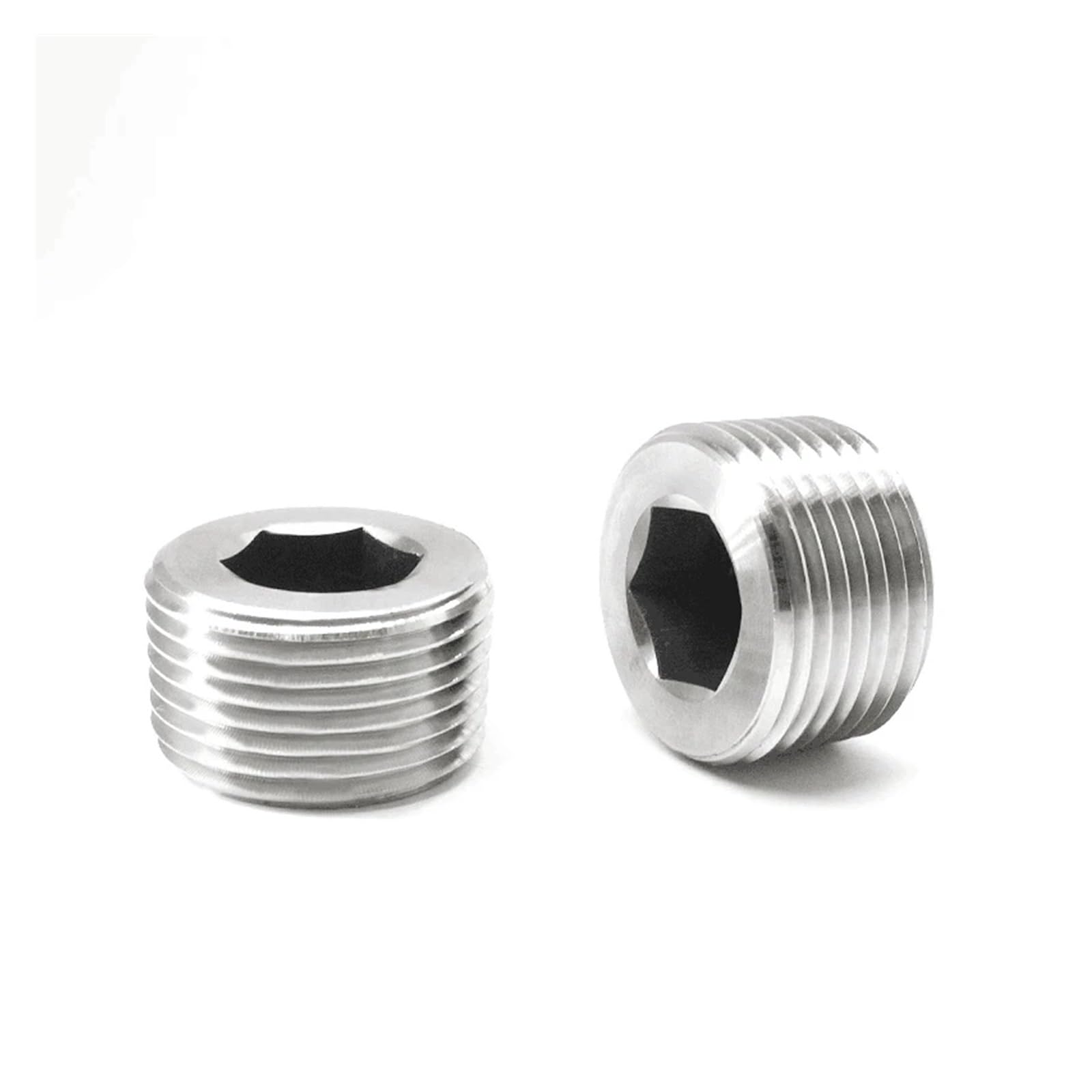 1pc 1/8" 1/4" 3/8" 1/2" 3/4" 1" NPT Male Therad 304 316 Stainless Steel Hex Socket End Cap Pipe Fitting Connector (304Stainless Steel,NPT1)