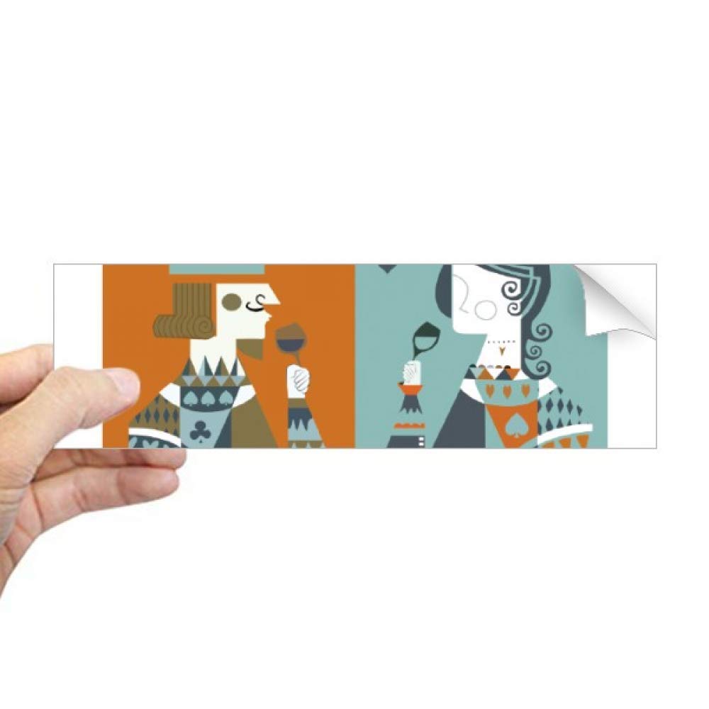 Sticker de fenêtre cartes à jouer K Q pour masquer le vis-à-vis avec élégance