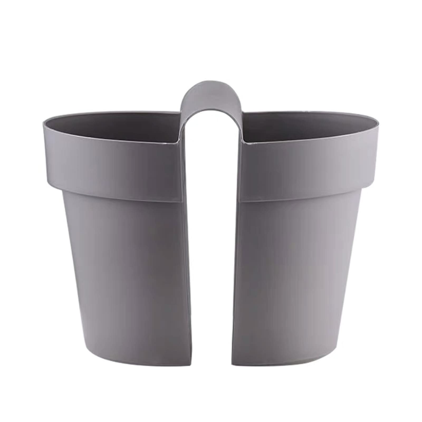 YROHGKPN Double-Sided Hanging Planter Deck Flower Pot Plant Window Box Railing Planter with Drainage Holes for Patio Fence Balcony Flower Pot