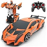 BLUEJAY Transform Rc Cars for Boys 4-7 8-12, 2.4Ghz 1:18 Scale Remote Control Car Transforming Robot