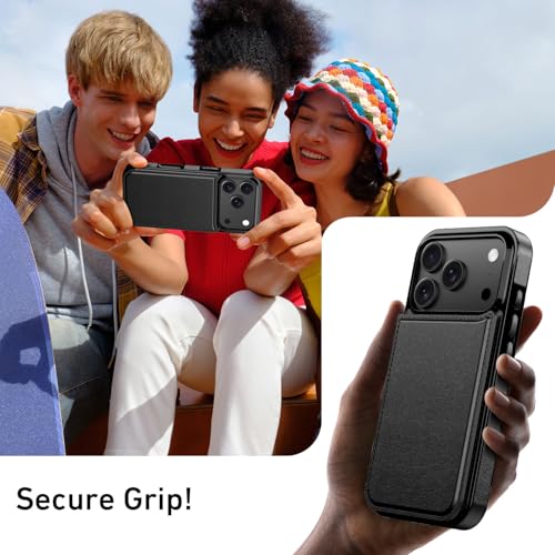 LETO Wallet Case for iPhone 17 Pro Max/iPhone 18 Pro Max, Leather Cover - image 7
