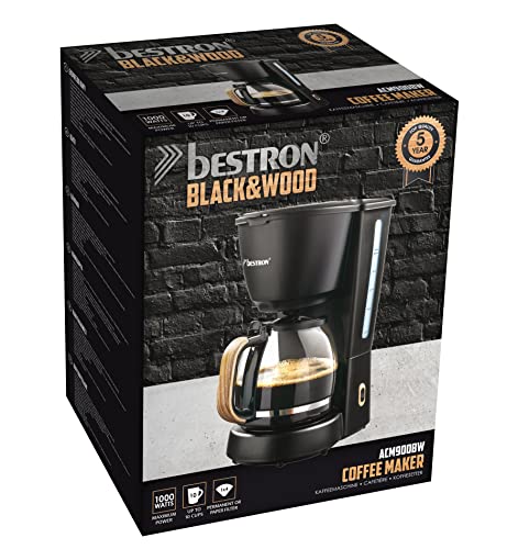 Cafetera de filtro para oficina y hogar Bestron jarra de 10 tazas desayunos familiares 5
