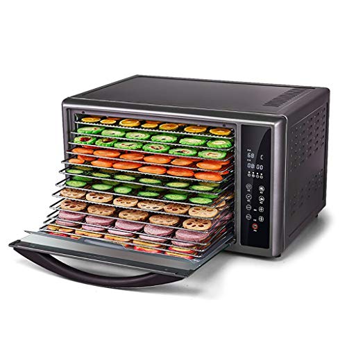 WY- Food Dehydrator 13 Tabletts Dörrgerät mit Temperaturregler, Temperaturregler: 38-78 C°, LCD-Touch-Display, Timer…