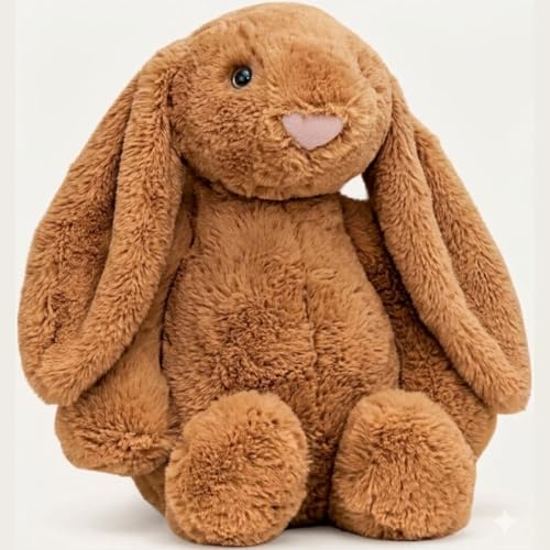 Image of Brown Bunny 35cm Ultra Soft Plush Stuffed Toy Cute Hugging Pillow Gift for Kids Boys Girls