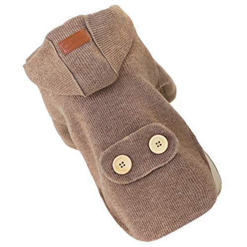 TEHAUX Suéter para cachorro inverno outono animal de estimação filhote de cachorro roupas quentes su