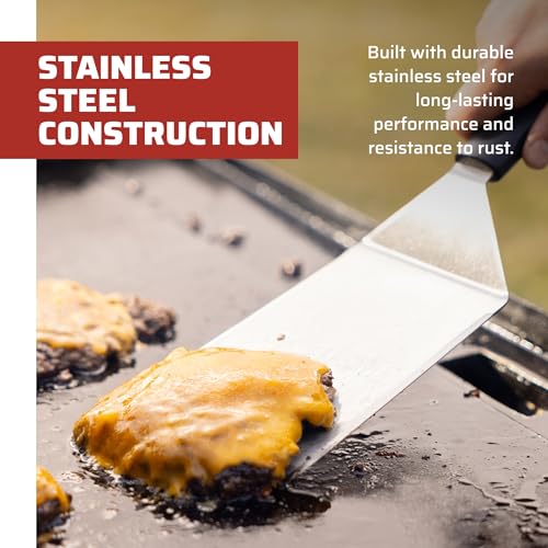 Image of Camp Chef Smashed Burger Kit - Flat-Top Griddle Accessories Include Grill Spatula, Burger Press & Melting Dome