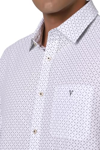 Image of Van Heusen Casual Printed Shirt for Men| Premium Cotton| Full Sleeves| Slim Fit |Breathable Fabric
