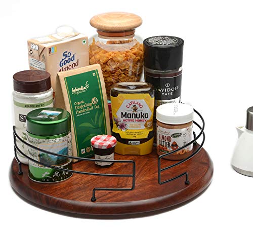 JVS Wooden Revolving Organiser 15″ Teak