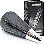 SHIFTIN Carbon Fiber Gear Shift Knob Fits for Toyota Avalon Yaris 4Runner Sienna Camry Tacoma and Lexus ES GS SC RX LS (Black Leather/Carbon Fiber Pattern)