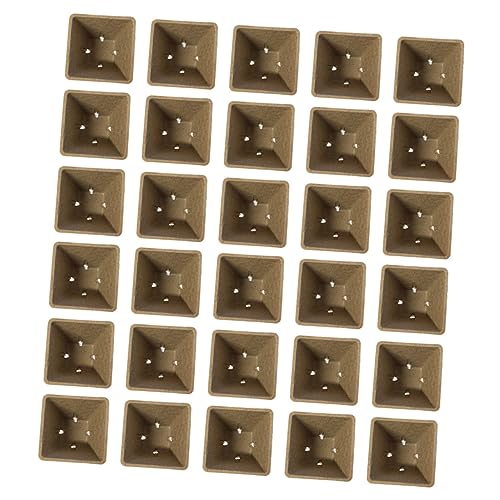 BESPORTBLE 100piezas Biodegradables para y Trasplante Tiestos Ecológicos para Jardinería y Semilleros