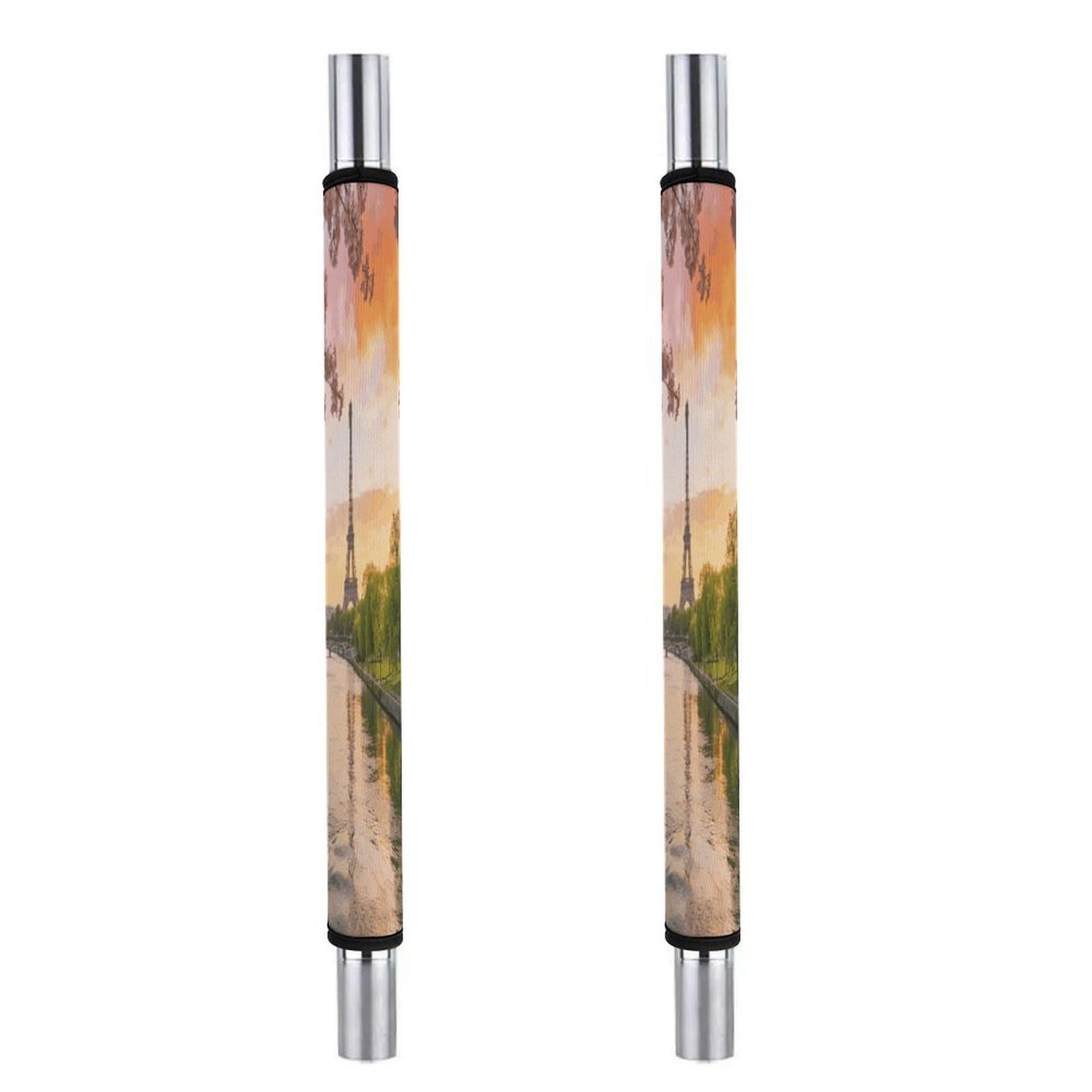 Fodpand Style Natural Scenery Of Paris Kitchen Handle Cover, Keep Your Kitchen Appliance Clean, Fashion Refrigerator Anti Slip Sleeve,Anti Slip Handle Cover For Refrigerators Ovens Cabinets Dishwashers