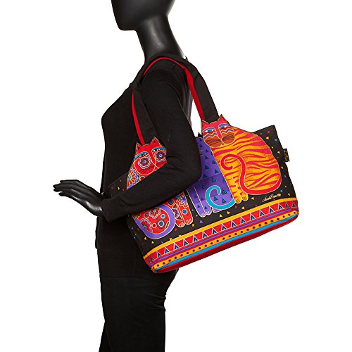 Bolso tote negro para mujer miniatura 5
