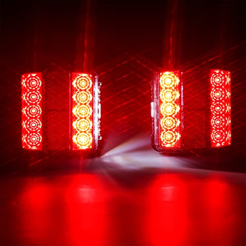Linkitom Magnetic Led Trailer Towing Light Kit, 24Ft Cable With 7 Pin Plug, Ip68 Waterproof, Dot Approved #TOP7