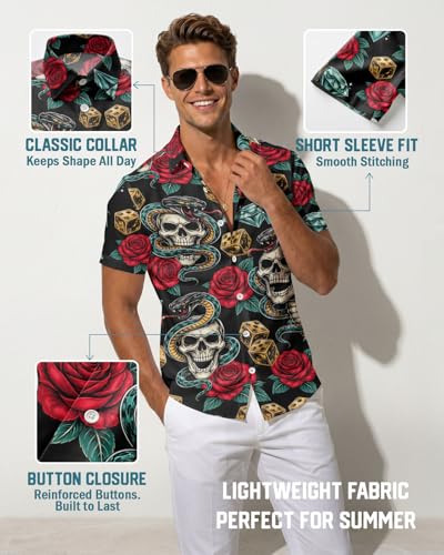 Image of 99TIMORO Fathers Movie Hawaiian Shirt for Men, Characters Button Down Short Sleeve Top, Summer Beach Gifts