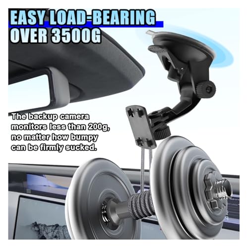 Image of Windshield Mount for 4.3 inch /5 inch Backup Camera Display Monitor - Rear View Camera Screen Mounting Bracket with Suction Cup - Car Play Screen Reverse Cameras Monitor Mount for Cars (2PCS)