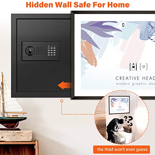 Image of 17.7 inch Tall Wall Safe Between Studs 16 inch Centers | Hidden Wall Safe for Home