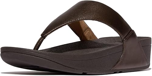 FitFlop Women's Lulu Leather Mettalic Toe-Post Sandals