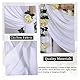 Lukery Hochzeit Vorhang Hochzeitsbogen, Querbehang Gardine Freihanddeko Himmelbett Vorhänge Stoff Tüll Transparent Voile Dekoration