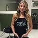 Plum Hill Rhinestone Hair Stylist Apron for Women - Cute Salon Apron for Hairstylist, Hairdresser, Barber, Cosmetologist, Beautician - Waterproof Hair Cutting Smock - Professional Hair Supplies, Teal