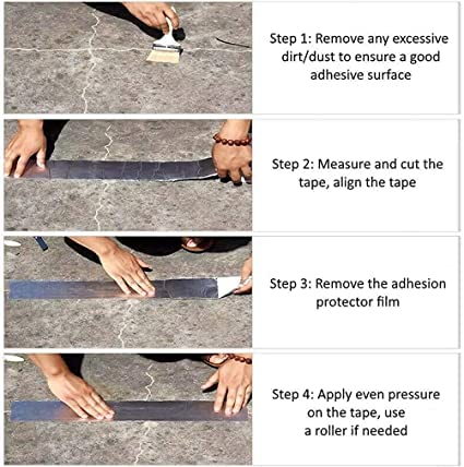 NOMAZO Aluminium Foil Self adhesive UV Protection Waterproof Tape Suitable for Roof Leak, Surface Crack, Window Sill Gap, Pipe Rupture, Boat Sealing,Home Renovation 3