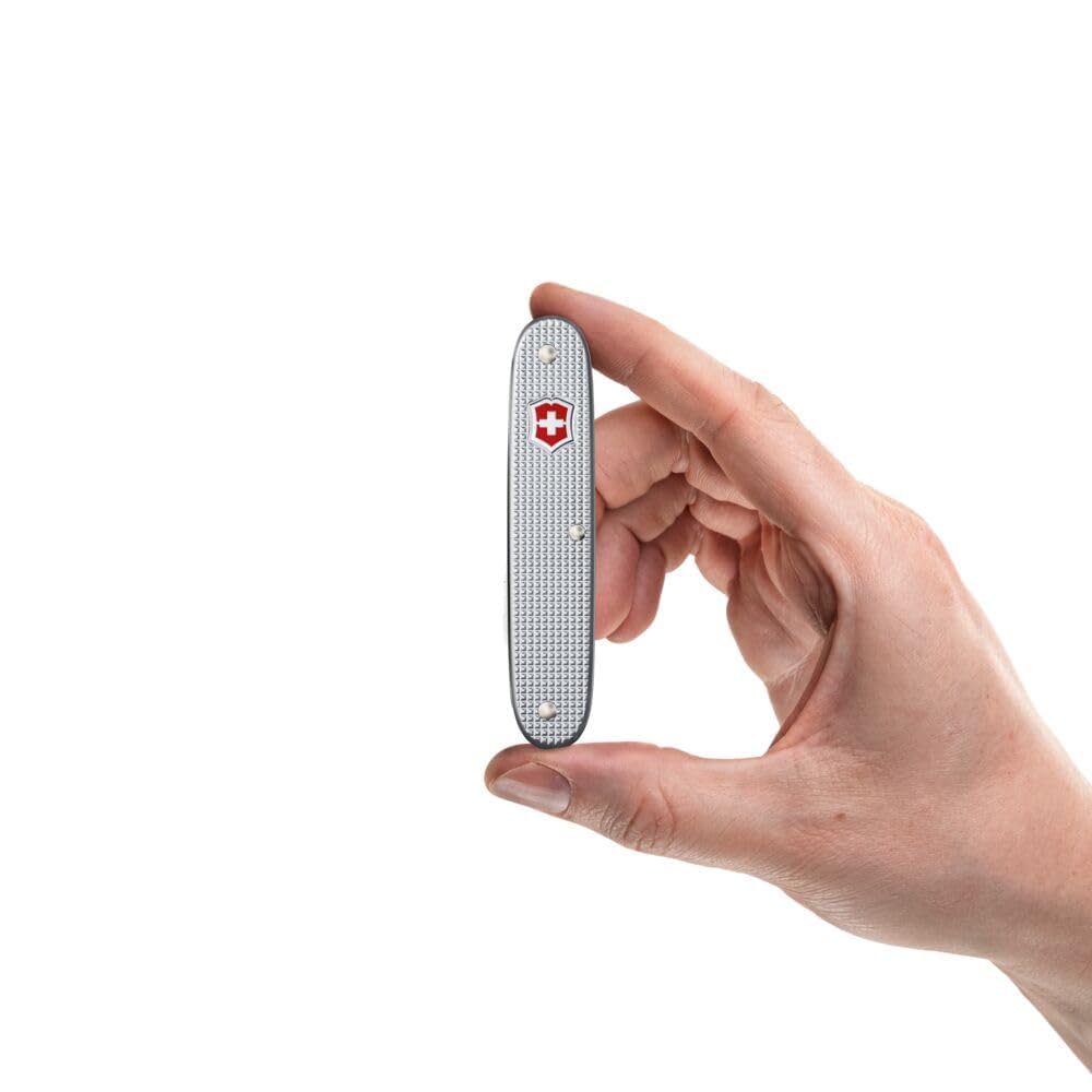 Victorinox Narzędzie kieszonkowe Companion Slim Alox, narzędzie wielofunkcyjne, 6 funkcji, w zestawie nożyczki, otwieracz do pakietów, śrubokręt, Swiss Made, srebrny