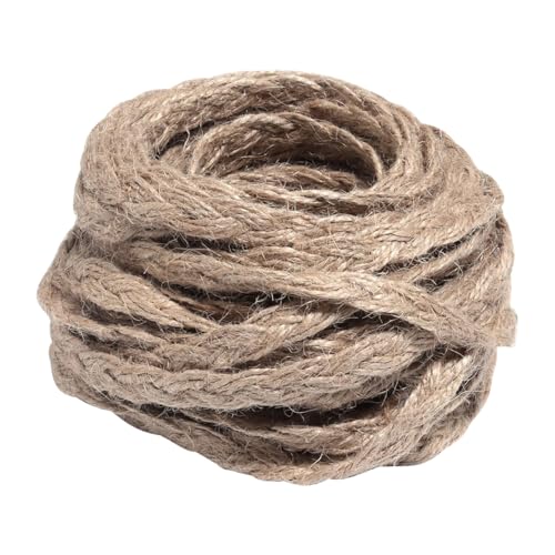 Cordel de algodón decorativo de 10 yardas y yute natural vintage estilo 3 2