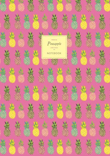 Pineapple Notebook - Lined Pages - A4 - Premium: (Pink Edition) Fun notebook 192 lined pages (A4 / 8.27x11.69 inches / 21x29.7cm)