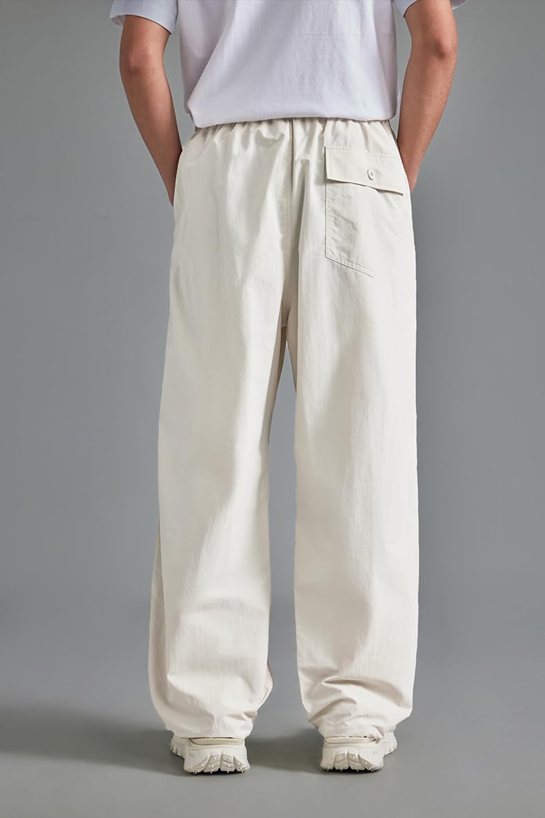 Pantaloni da Lavoro Slim in Stile Coreano a Gamba Larga per Pantaloni Casual da Uomo Primavera ed Estate