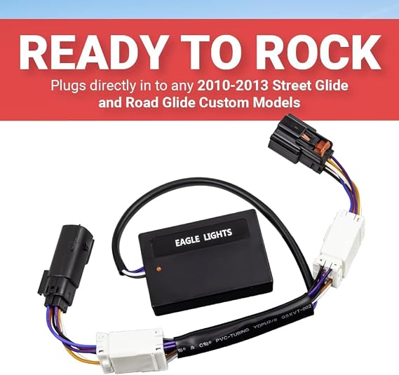 Eagle Equalizer Plug and Play Load Equalizer and Stabilizer for 2010-2013 Harley Davidson Motorcycle Street Glide and Road Glide LED Turn Signals