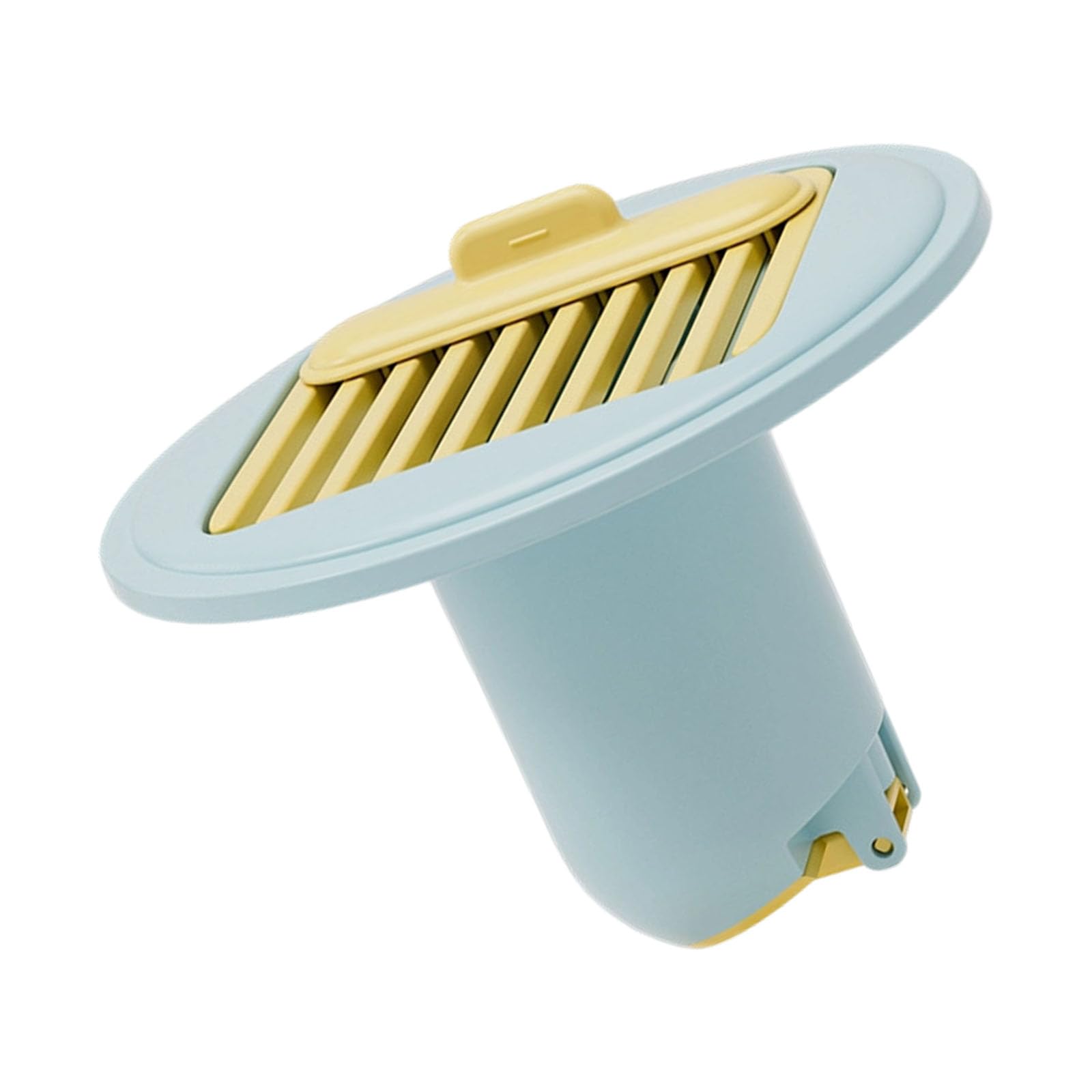Minglea Blue Yellow Abs Shower Drain Cover With Hair Catcher & Barrier Prevents Clogs Bathroom Drains Stoppers