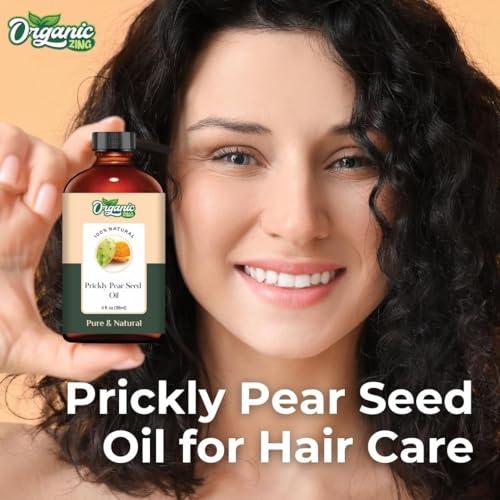 Image of Organic Zing Prickly Pear Seed (Opuntia basilaris P.) Oil | Pure & Natural Carrier Oil for Massage, Skincare & Haircare - 118ml /3.99fl oz